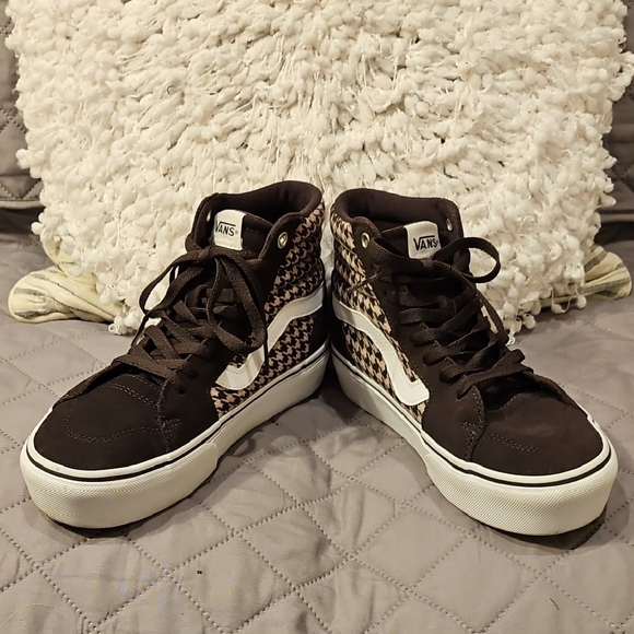 Vans Filmore Hi Brown Plaid Mix High-Tops - Picture 13 of 16